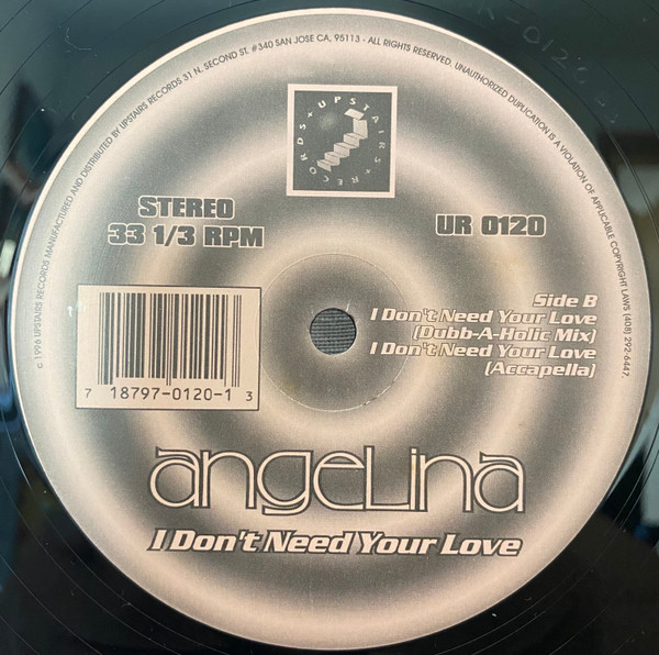 I Don't Need Your Love by Angelina