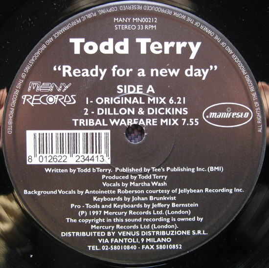 Ready For A New Day by Todd Terry